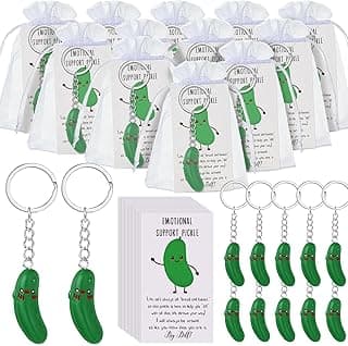 Inspirational Gifts Pickle Keychains Cute Emotional Gifts for Staff Employee Coworkers Appreciation Funny Pickle