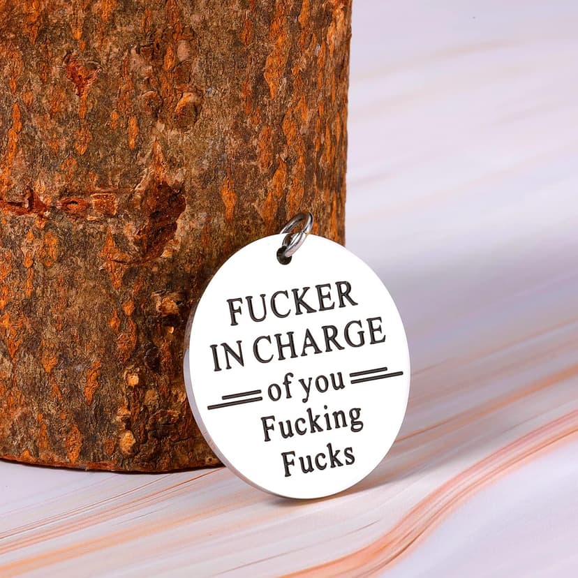 STUNFASSOO Boss Day Gifts for Women Men, Funny Boss Gifts Keychain, Office Gag Gifts for Bosses