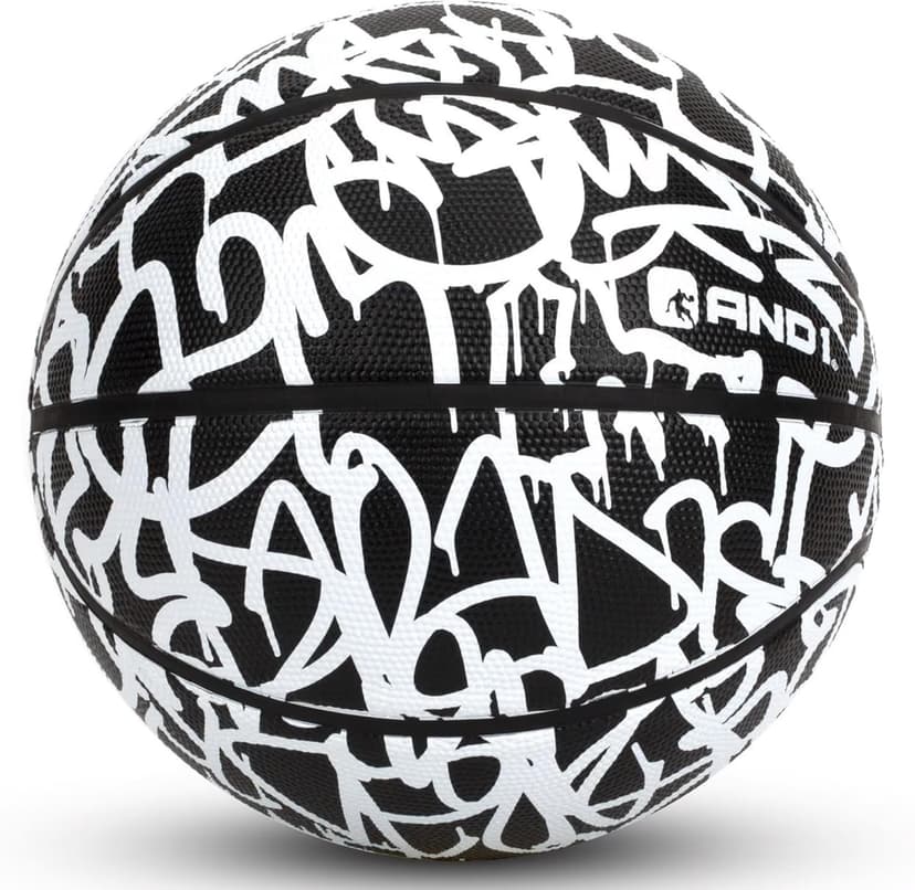 AND1 Chaos Rubber Basketball: Game Ready, Office Regulation Size (29.5”) Streetball, Made for Indoor/Outdoor Basketball Games- Graffiti Series