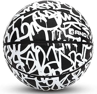 AND1 Chaos Rubber Basketball: Game Ready, Office Regulation Size (29.5”) Streetball, Made for Indoor/Outdoor Basketball Games- Graffiti Series