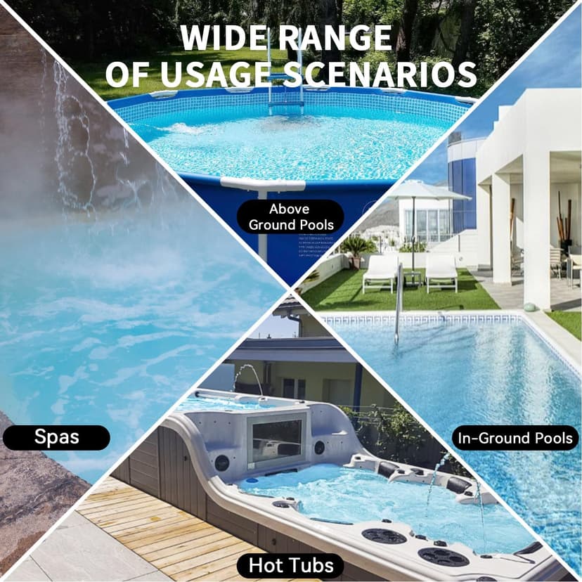 Lydsto S1 Lite Cordless Spa Hot Tub Vacuum Cleaner – 90-Min Runtime, Powerful 20W Brushless Motor, Includes 3 Aluminum Poles, Lightweight Handheld Pool Vacuum to Clean Small Debris Types, Silver