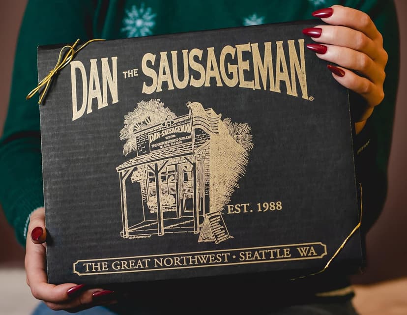 Dan the Sausageman Yukon Gift Basket - Gourmet Smoked Beef Summer Sausages, Cheese & Snacks for Easy Gifting | Perfect for Father's Day, Holidays & Any Occasion, 10-Item