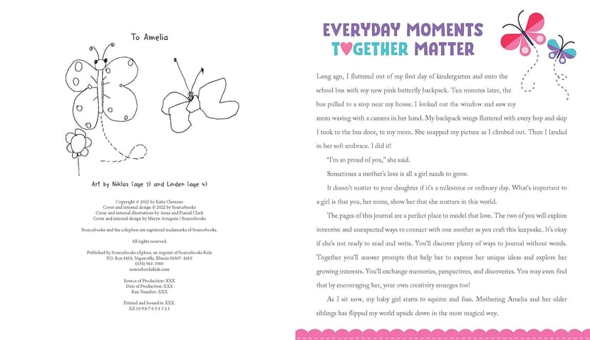 My First Mom and Daughter Journal: An activity book for girls and moms together