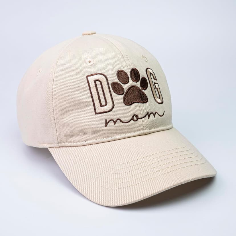 Women's Embroidered Dog Mom Hat Adjustable, Embroidered Baseball Cap for Women, Birthday Gifts for mom Black