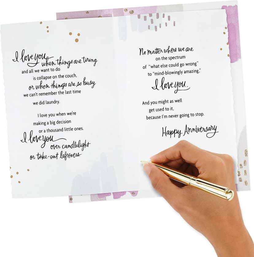 Hallmark Anniversary Card for Husband, Wife, Boyfriend, Girlfriend (Love You All the Time)