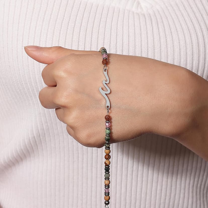 TONY & SANDY Friend Gifts for Women, Sister Gift, Friendship Bracelets, Wave Bracelet, Best Friend Birthday Gifts for Women, Bestie Bracelets, Christmas Stocking Stuffers for Woman