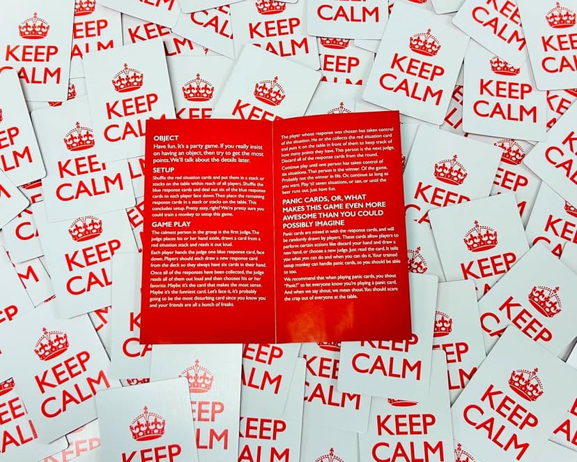 Keep Calm - Hilarious Party Game for Friends and Family - Ideal for Game Night - Ages 17+, 3-8 Players