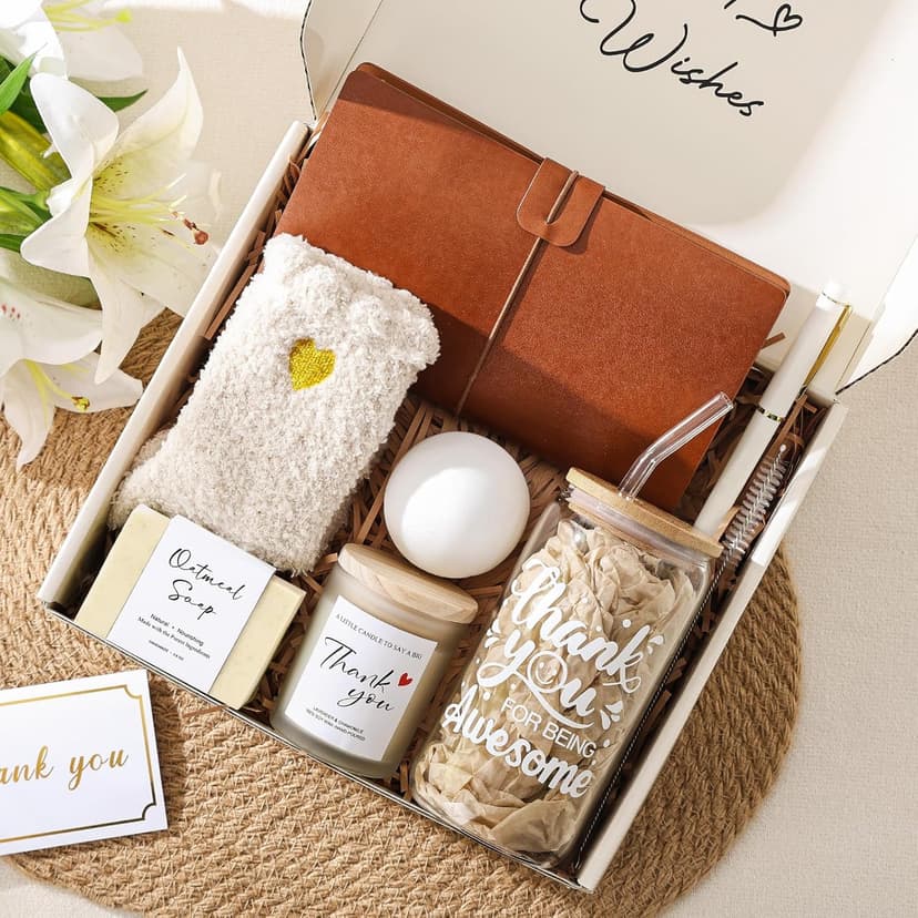 Thank You Gifts for Women, Employee Appreciation Gifts, Thank You Gift Basket Appreciation Gift for Women, Coworkers, Teacher, Nurse, Friends, Mom, Her, Boss