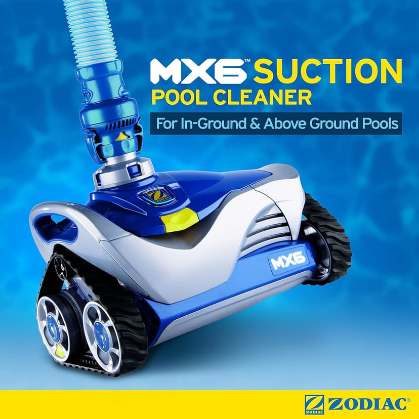 Zodiac MX6 Suction-Side In-Ground Pool Cleaner, Cyclonic Suction and X-Trax for Extreme Maneuverability