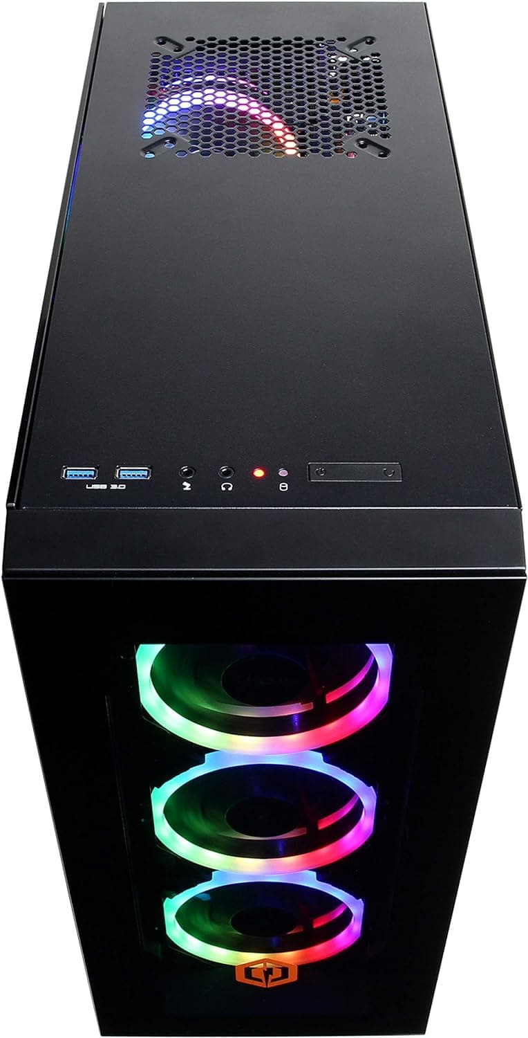 CYBERPOWERPC Gamer Master Gaming PC, AMD Ryzen 5 7600 3.8GHz, GeForce RTX 4060 8GB, 16GB DDR5, 500GB NVMe SSD, Wi-Fi Ready & Windows 11 Home (GMA2700A)