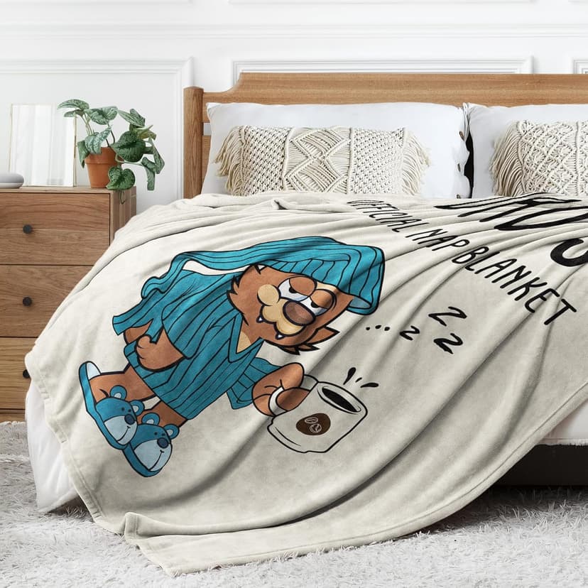 SteadStyle Dad Gifts from Daughter or Son, Dad Birthday Gifts Blanket, Father Gift for Father's Day, Christmas, Thanksgiving, Fluffy Blanket for Daddy, 60'' x 50'' (Beige)