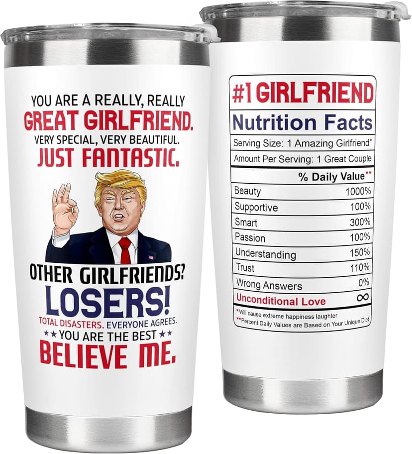 Gifts for Girlfriend - Anniversary, Birthday, Christmas Girlfriend Gifts for Women - Romantic Love Couple Gift for Her from Boyfriend - Gift Ideas for Couples - 20 Oz Stainless Steel Tumbler
