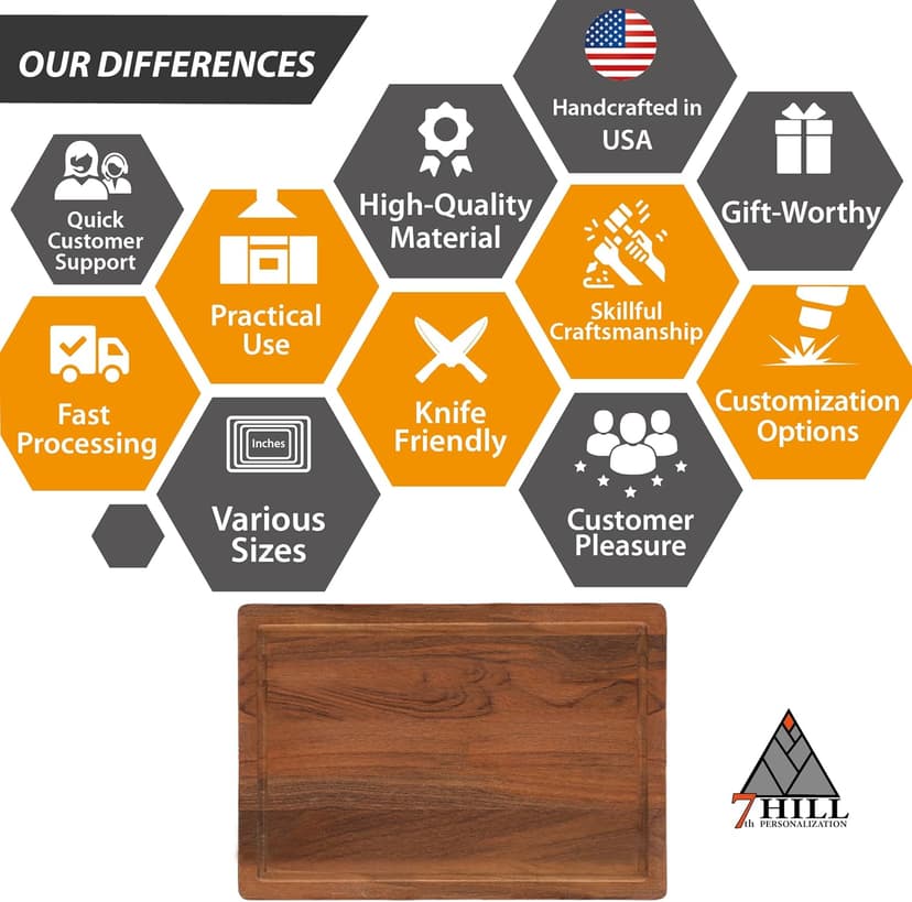 Personalized Dad Cutting Board, Custom Dad Gifts with Kids Names, Grill Father Boards, Cooking BBQ Grilling Gift For Men, Dad, Grandpa, Mens Gifts for Fathers Day, Christmas