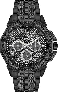 Bulova Men's Crystal Octava Chronograph Quartz Watch, Pave Crystal Dial