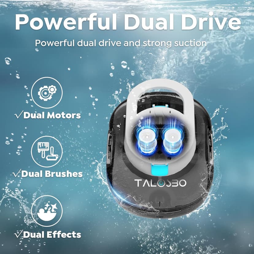 S1 PRO Cordless Pool Vacuum – Powerful Robotic Cleaner for Above-Ground Pools up to 1076 Sq.ft, 120-Min Runtime, 2.5H Fast Charging, Smart Auto-Parking Design