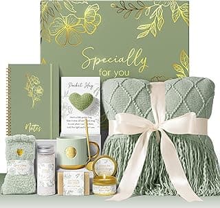 Self Care Gifts for Women Get Well Soon Gift Baskets, Unique Christmas Birthday Gifts for Women Spa Care Package, Sympathy Inspirational Thinking of You Gift Set for Mom Sister Friend Wife Girlfriend
