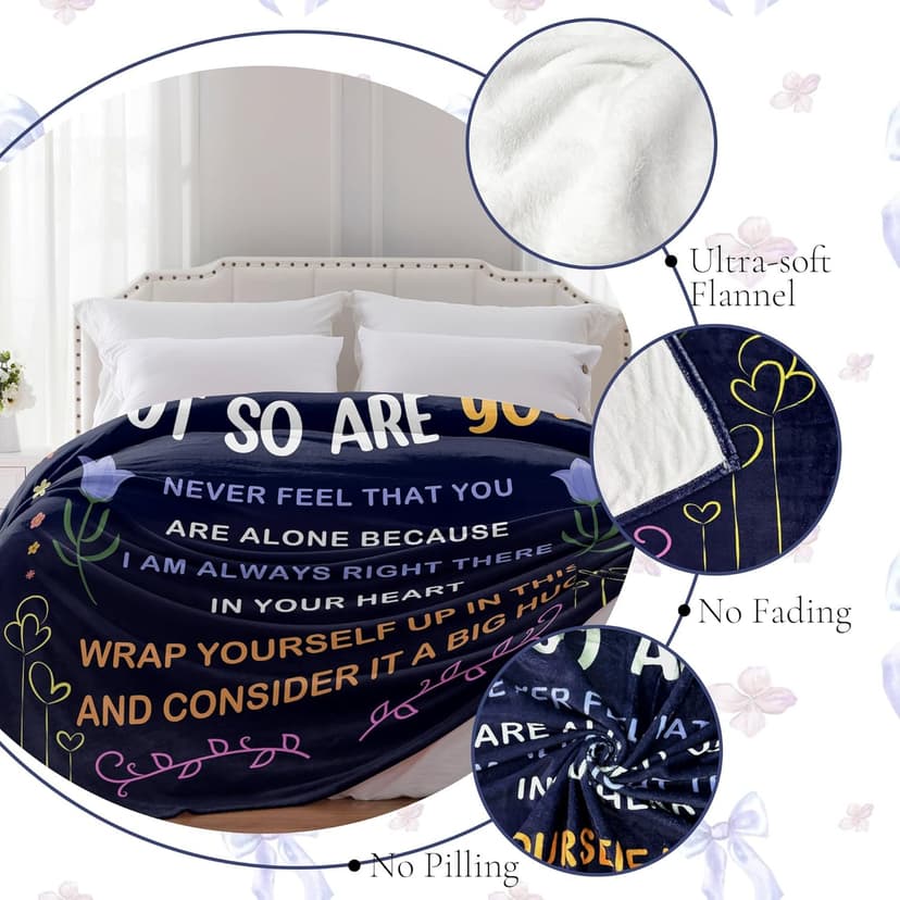 Best Friend Birthday Gifts for Women - Friendship Gift for Women - Christmas Valentines Graduation Birthday Gift Ideas for Best Friend Bestie BFF - Presents for Female Unique - Throw Blanket 50"x60"