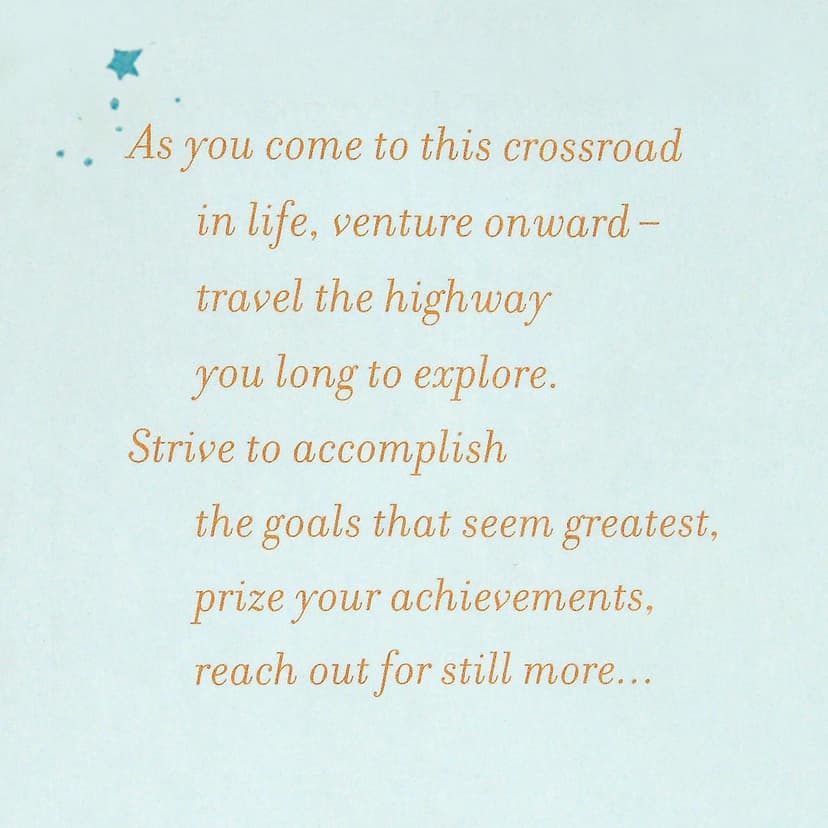 Hallmark Graduation Card (Path to True Happiness)