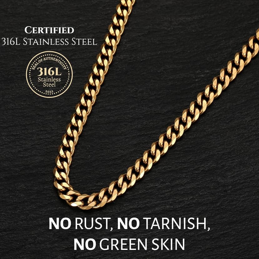 To My Man Steel Cuban Necklace - Meaningful & Romantic Gift