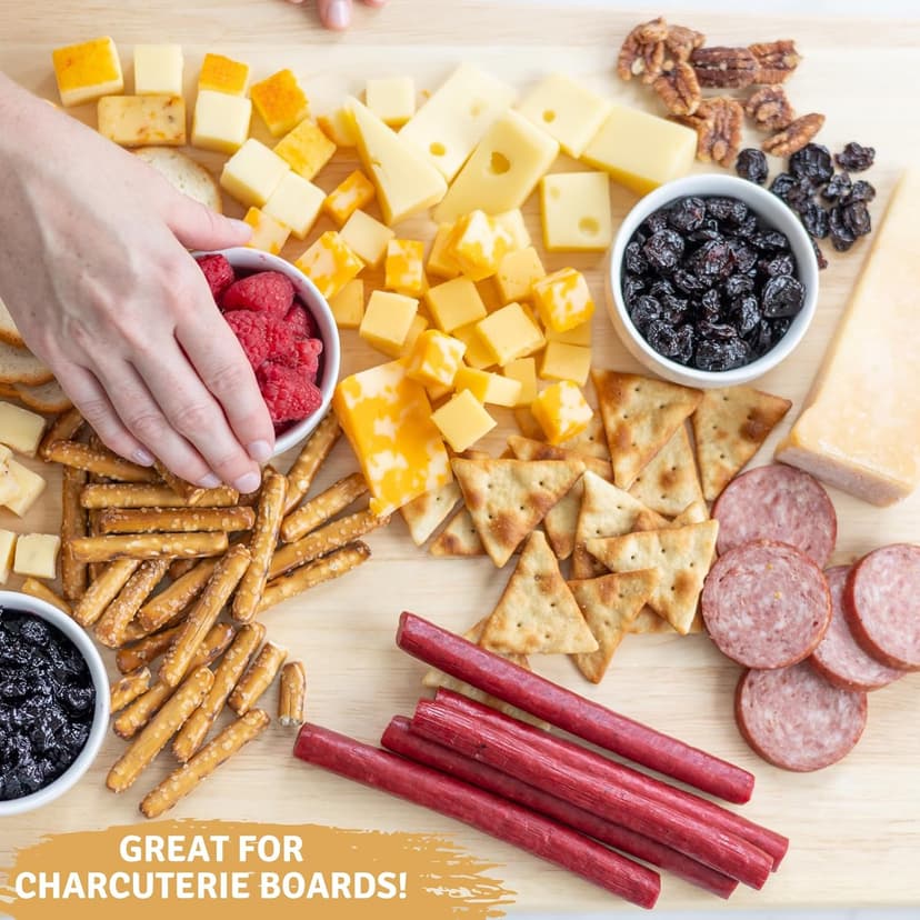 Wisconsin Cheese Company - Specialty 100% Wisconsin Cheese Block Assortment Sampler - (Pack of 7 Blocks) Cheddar, Pepper Jack, Swiss, Gouda, Salami, Smoked Cheddar & Tomato Basil | Locally Sourced | Perfect for Parties, Charcuterie Boards and Birthday Gifts | Great Birthday Gift for Cheese Lovers