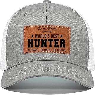 VIOZOFA Men's Hat Gifts - Men's Cap Gifts for Father's Day Christmas Birthday Gifts Trucker Hat Leather Pattern Baseball Cap