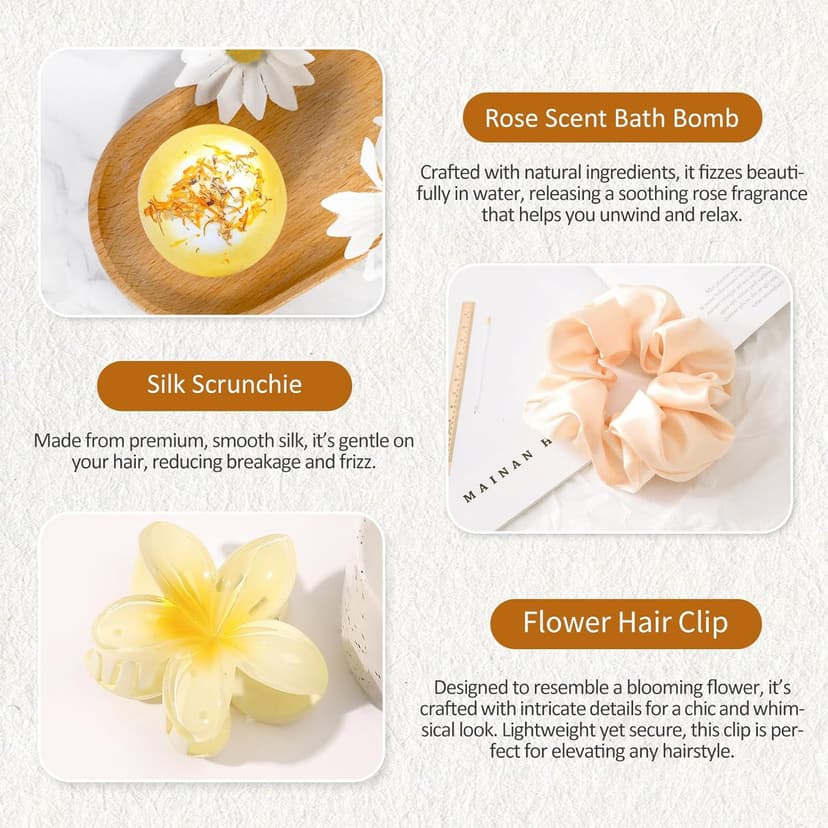 30th Birthday Gifts for Women, Unique 30 Year Old Birthday Gifts for Women, 30th Bday Decorations for Her, Gift for 30th Bday Woman w/ 16oz Coffee Cup, Candle, Bracelet, Hair Clip, Card, 7PCS