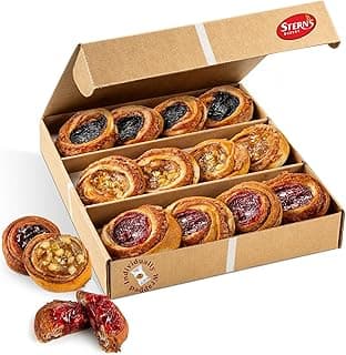 Fruit Danish Pastries | Christmas Holiday Corporate Food Gifts in Gift box |12 Individually Wrapped ASSORTED Fruit Filled Cinnamon Buns | Halloween, Thanksgiving-Stern’s Bakery