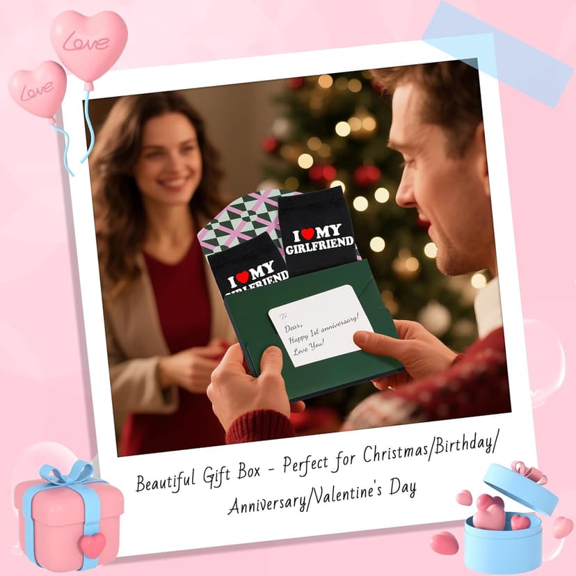 Moyel Husband Boyfriend Gift Ideas Funny Cool Socks for Men, Romantic Gifts for Anniversary, Valentine's Day, Birthday