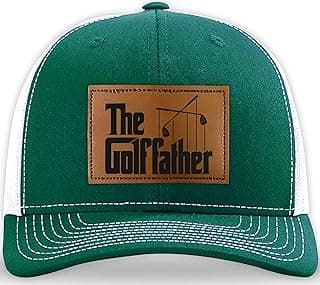 Father Golf Gifts - Dad Hat - Gifts for Dad from Daughter, Son, Kids - Golf Gifts for Men - Adjustable Fit, Comfortable Cotton, Perfect for Casual Wear - The Father Trucker Hat, Green