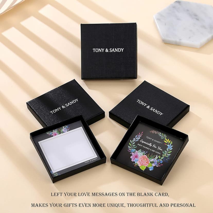 TONY & SANDY Cuff Bracelets for Women Teen Girls Best Friend Sister Mom Daughter Granddaughter Cousin Personalized Birthday Mother's Day Christmas Easter Gifts for Teens Girls Women Jewelry