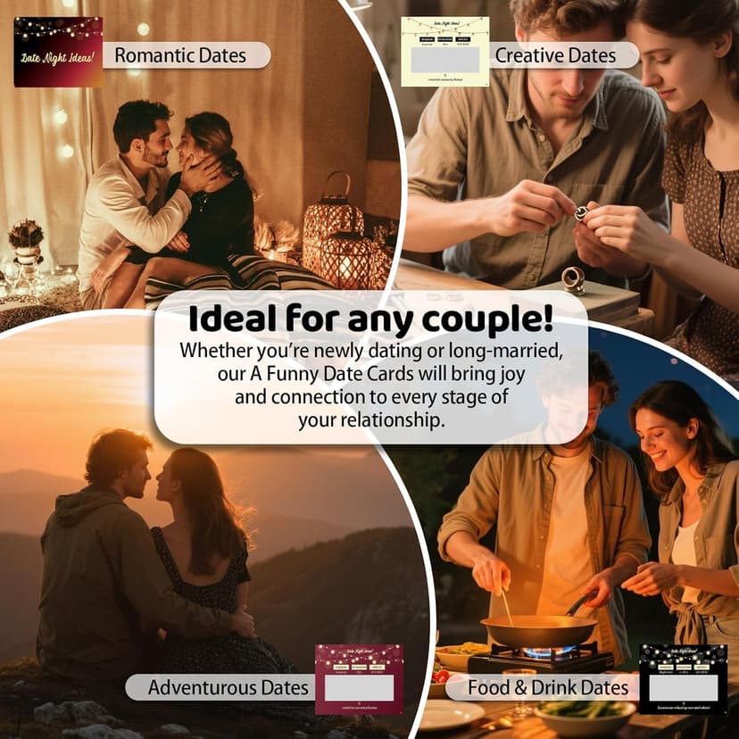 Christmas Romantic Gifts for Boyfriend Girlfriend,40 Scratch Off Date Night Ideas Card Games,Anniversary Couple Mens Gifts for Him,Her,Women,Men,Wife,Husband,Valentines Day,Wedding,Engagement