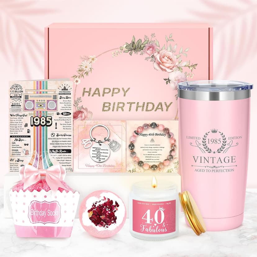 40th Birthday Gifts Women 40 Year Old Birthday Gifts for Women 40th Female Birthday Gift Ideas 40 Year Old Gifts for Woman 40 and Fabulous Gifts for Woman Sister Wife