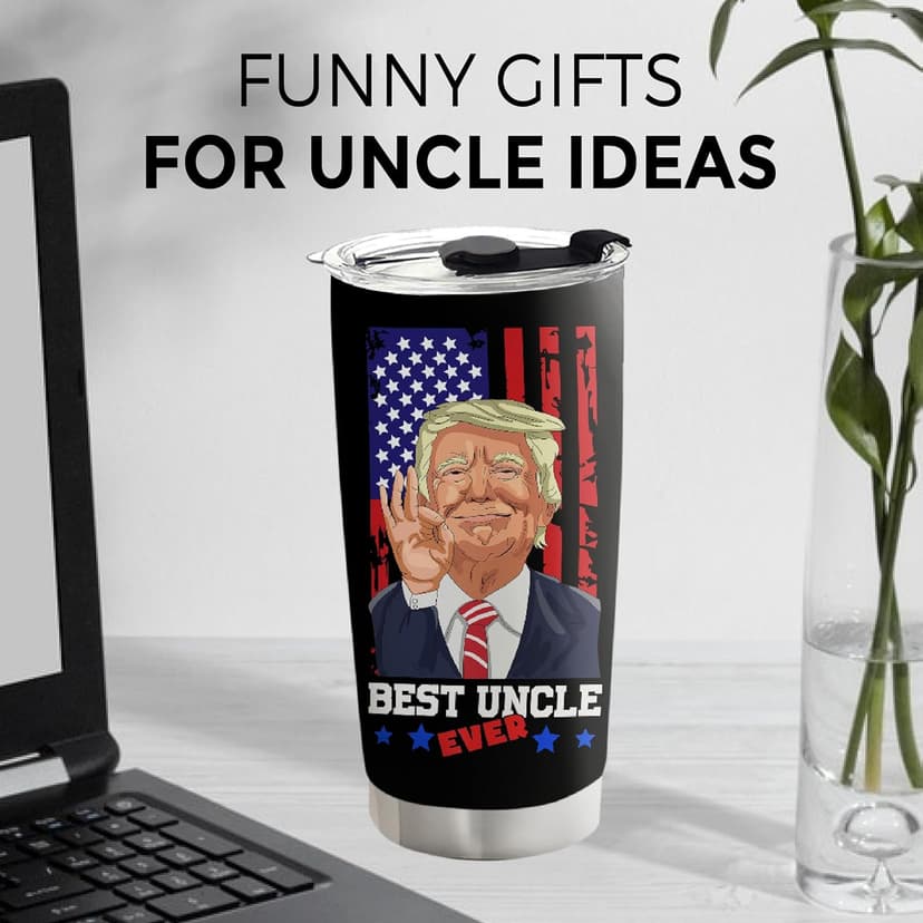 Christmas Gift for Uncle - Uncle Gifts - Birthday, Fathers Day, Christmas Funcle Gifts Idea from Niece Nephew - Stainless SteelTumbler 20oz