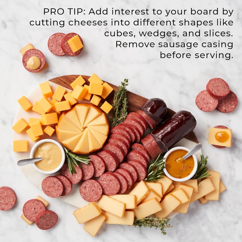 Hickory Farms Signature Beef Meat and Cheese Gift Basket (Medium) - Box Set | Charcuterie Board Food | Summer Sausage | Father's Day | Mother's Day | Easter | Christmas | Holiday | Housewarming | Gourmet | Sympathy | Care Package