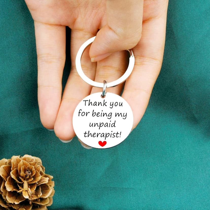 Funny Gifts For Women Best Friend Birthday Gifts Appreciation Keychain For Best Friends Bestie Sister Bff Friend Gift For Women Christmas Gift Unique Thank You For Being My Unpaid Therapist Jewelry