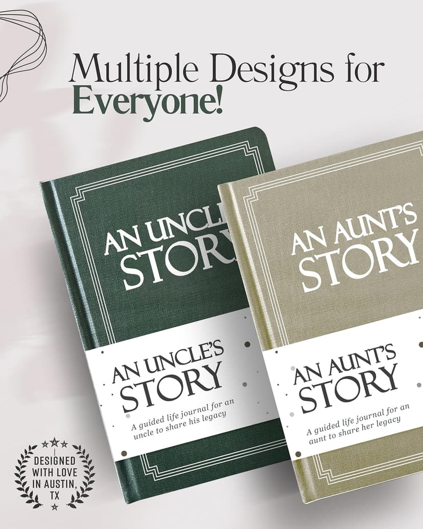 Uncle's Life Story Journal (Hardcover): A Meaningful Keepsake for Uncle to Share His Journey and Memories, Book Includes 250+ Prompt Questions, Sentimental Gifts for Father's Day, Birthday & Christmas