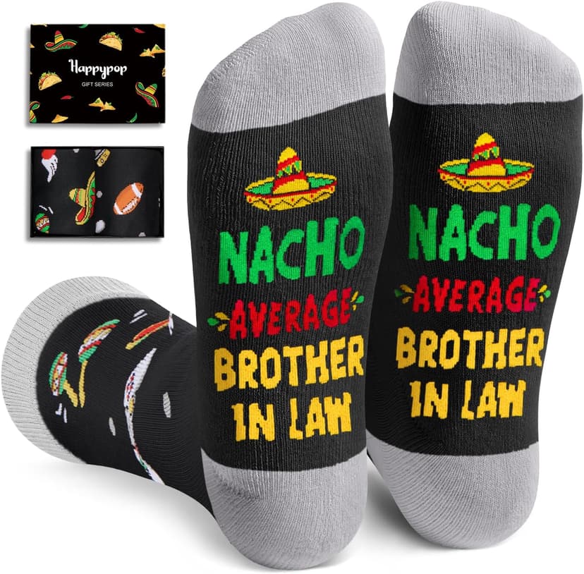 HAPPYPOP Novelty Family Gifts - Gifts for Son Uncle Brother Papa Grandson Nephew, Funny Socks for Him