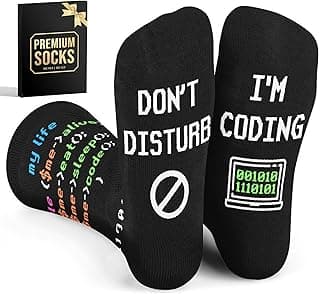 Funny Job Socks for Boss & Manager, Nerds, Programmers, Quilters – Christmas Gifts, Stocking Stuffers for Men & Women