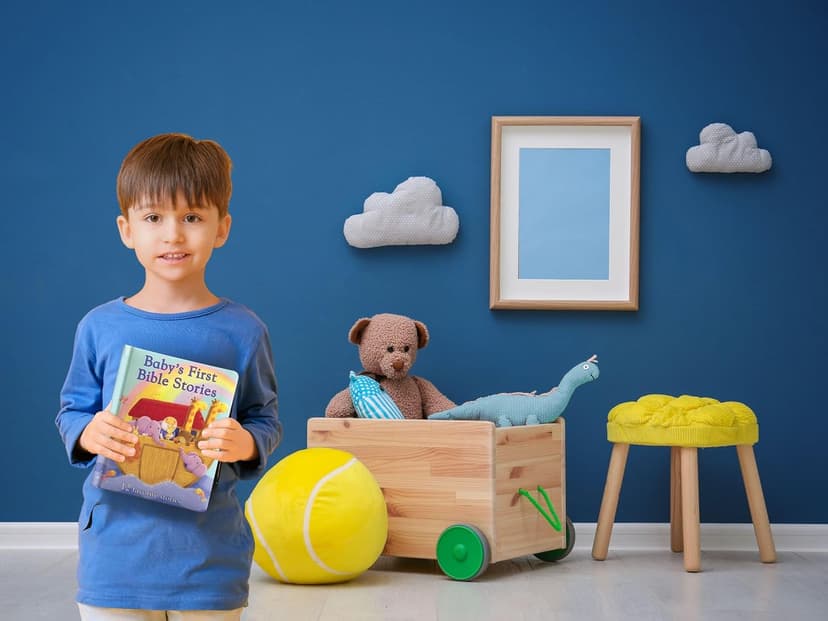 Baby's First Bible Stories Padded Board Book - Gift for Easter, Christmas, Communions, Newborns, Birthdays, Beginner Bible (Little Sunbeams)