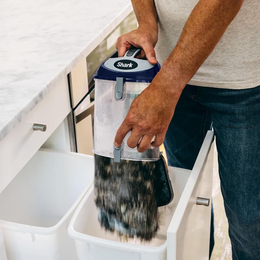 Shark NV360 Navigator Lift-Away Deluxe Upright Powerful Suction Vacuum for Hardwood Floor, Carpet, Muti-Surface Spotless Cleaning with Large Dust Cup Capacity, Swivel Steering, Blue (Renewed)