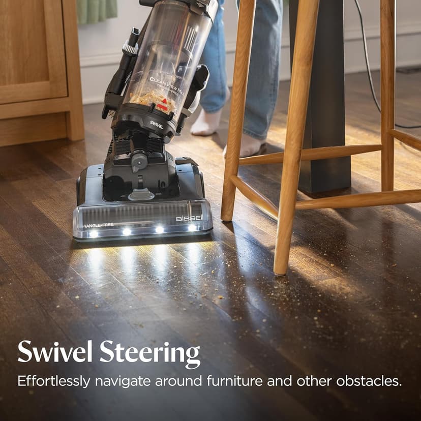 Bissell CleanView Max Tangle-Free with LED Headlights, Active Extension Wand, Tangle-Free Brush Roll, Included pet Tools, 4072L