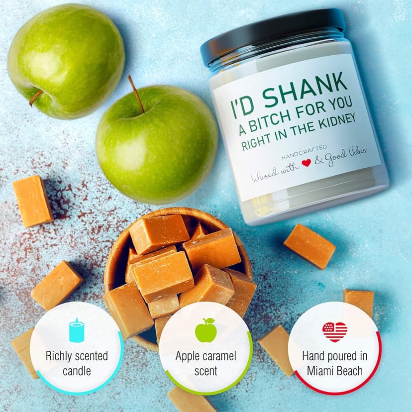 Best Friend Candle - Sister Candle - Funny Birthday Gifts for Women - Hand Poured in The USA - 9 oz - Bestie Gift - Cotton Wick, Cute Christmas Friendship Gifts Ideas, Valentines Day