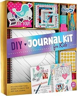Pretty Me DIY Journal Kit for Girls - Gift for 8-14 Year Old Girl - Cool Birthday Gifts Ideas for Teens - Fun, Cute Art & Crafts Kits for Tween Teenage Kids- Scrapbook & Diary Supplies Toy Set