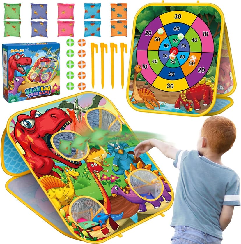 Bean Bag Toss Game for Kids - Cornhole Board Outdoor Toys for Toddlers -Party Activities Carnival Outside Yard Backyard Beach Lawn Games Toy for Kid Boys Girls Age 3 4 5 6 7 8 Year Old Birthday Gifts