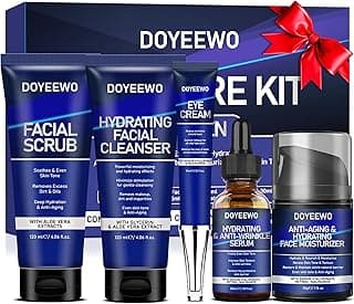 Skin Care for Men, Hydrate, Firm, Anti-Aging & Wrinkle Facial Skin Care Routine Kit Set,Mens Christmas Gifts Stocking Stuffers Secret Santa Gifts for Men Him Dad Boyfriend Husband Birthday Valentines