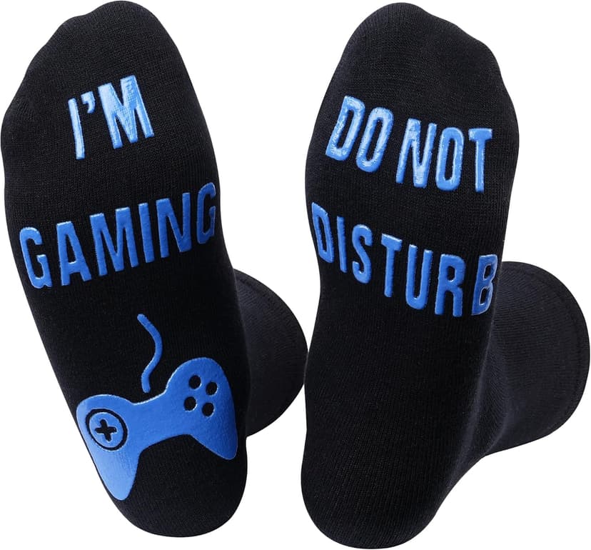 Nucinzua Birthday Gifts For Men,Do Not Disturb Im Gaming Socks for Men,Gamer,Teen Boys Gifts,Christmas Stocking Stuffers