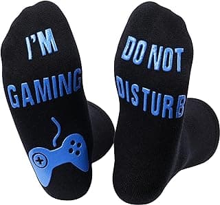 Nucinzua Birthday Gifts For Men,Do Not Disturb Im Gaming Socks for Men,Gamer,Teen Boys Gifts,Christmas Stocking Stuffers