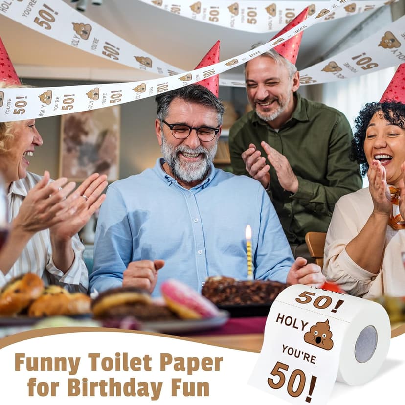 50th Birthday Gifts for Him Cool Gifts for 50 Year Old Man Happy 50th Birthday Decorations for Men Vintage 1975 Wine GlassToilet Paper Roll Novelty Socks Funny 50 Year Old Gift ideas for Mens