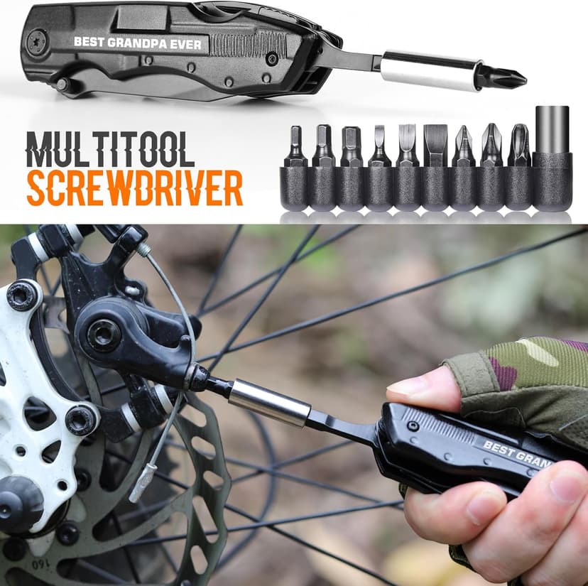 Grandpa Gifts, "BEST GRANDPA EVER" Multitool Knife, Stocking Stuffers for Grandpas, Grandpa’s Christmas Birthday Gifts Idea for Grandfather, Grandpa Fathers Day Gift, Grandpa’s Gift