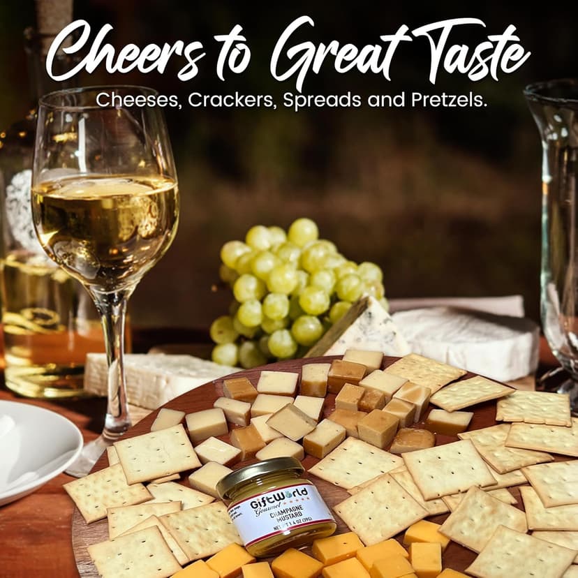 Cheese Gift Baskets Assortment Bundle with 5 items - Gourmet Food Gifts for Men and Women, Food for Charcuterie Board, Cheese Sampler for Corporate and Family Occasions, Thanksgiving and Christmas Gifts